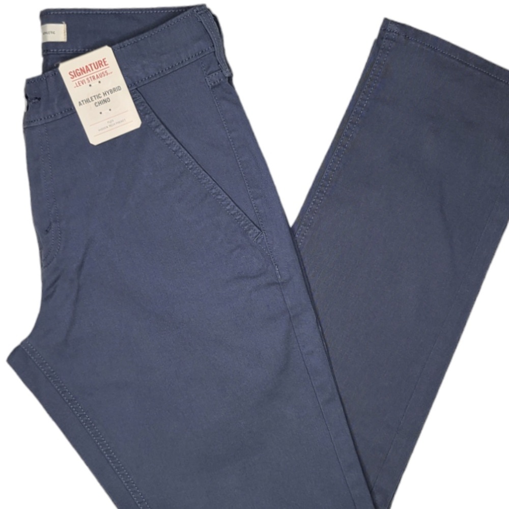 Signature Men's Dark Blue Chinos